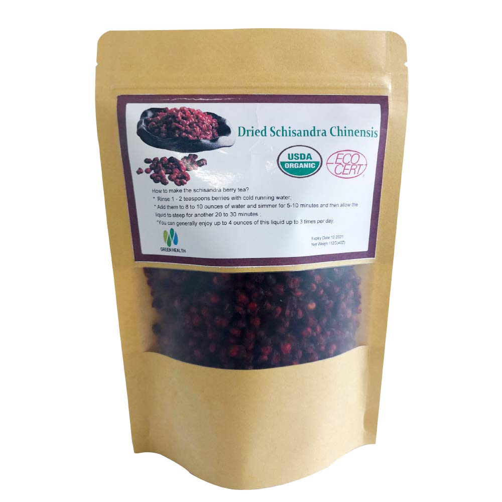 TEGHEE Schisandra berries bulk loose for caffeine-free tea blends.