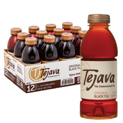 Tejava Original Black Tea bottle pour shows crisp, unsweetened refreshment for any moment.