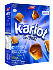 Telma Nougat Creme Filled Kariot cereal pack with creamy nougat centers, ideal with milk