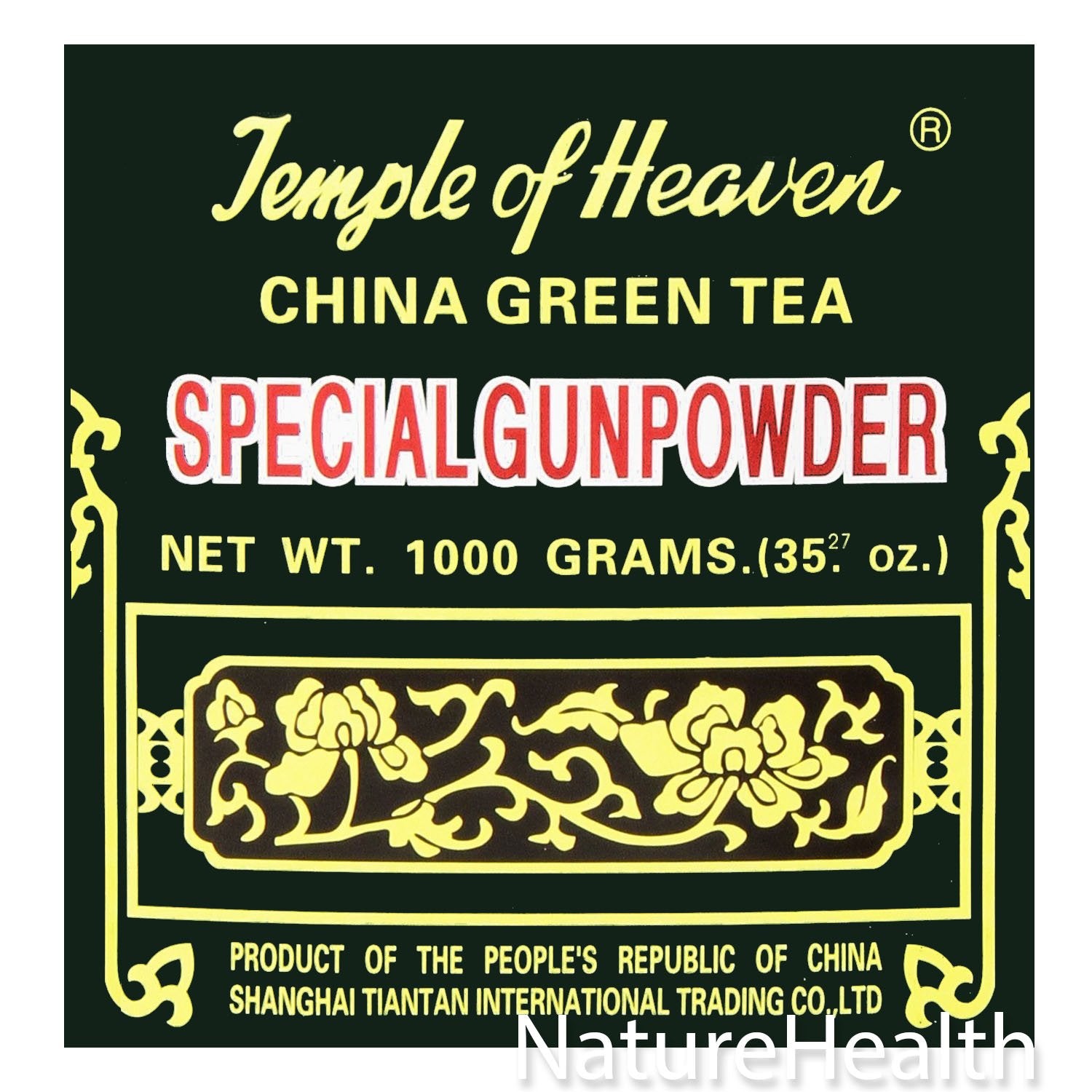 Temple of Heaven gunpowder tea 1kg pack for authentic Chinese green tea at home.