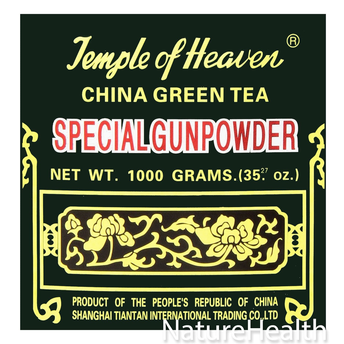 Temple of Heaven gunpowder tea 1kg pack for authentic Chinese green tea at home.