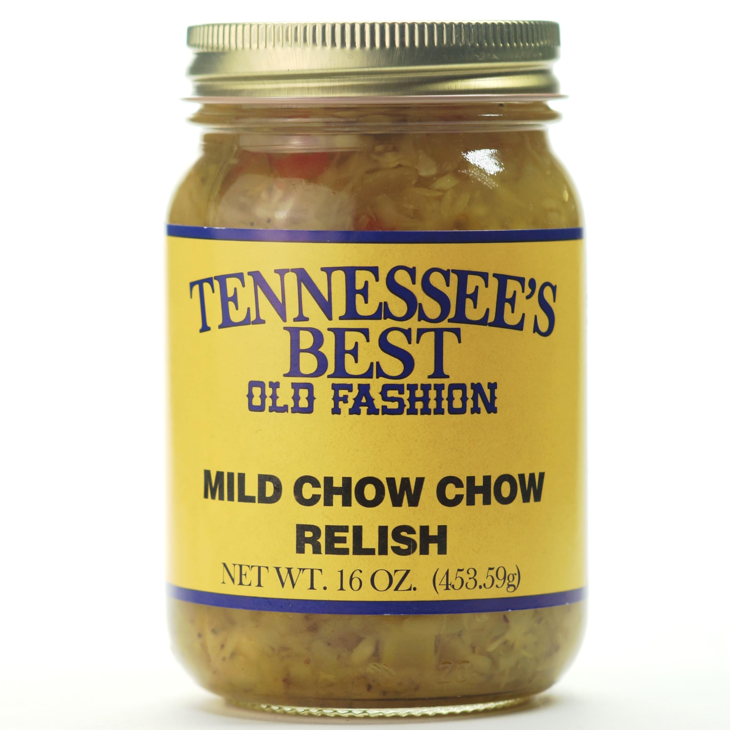 Tennessee's Best Mild Chow Chow Relish served with crackers and cheese