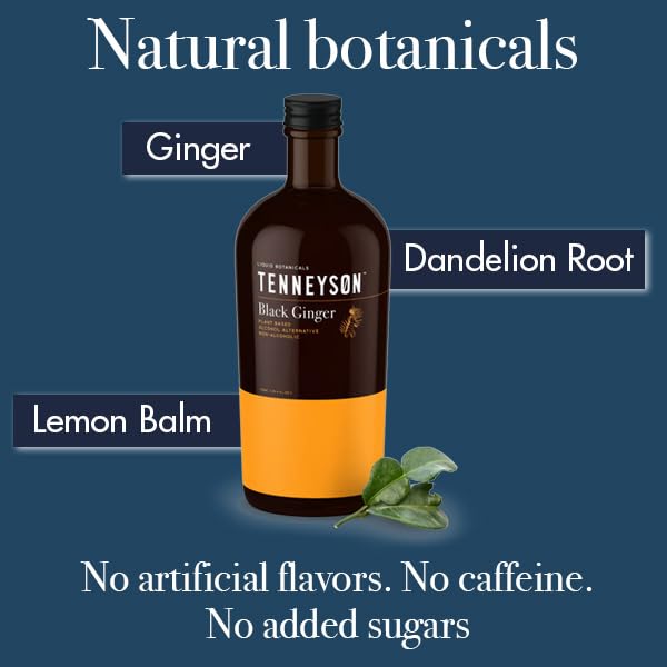 Tenneyson Black Ginger on a bar cart suggests ready-to-use flavor for gatherings.