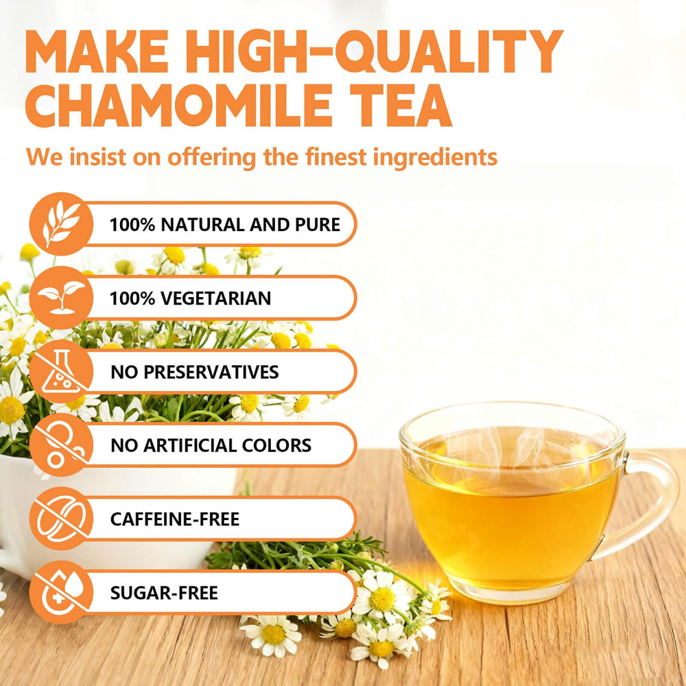 Tenyxarae Chamomile Tea Bags packaging on box for daily ritual