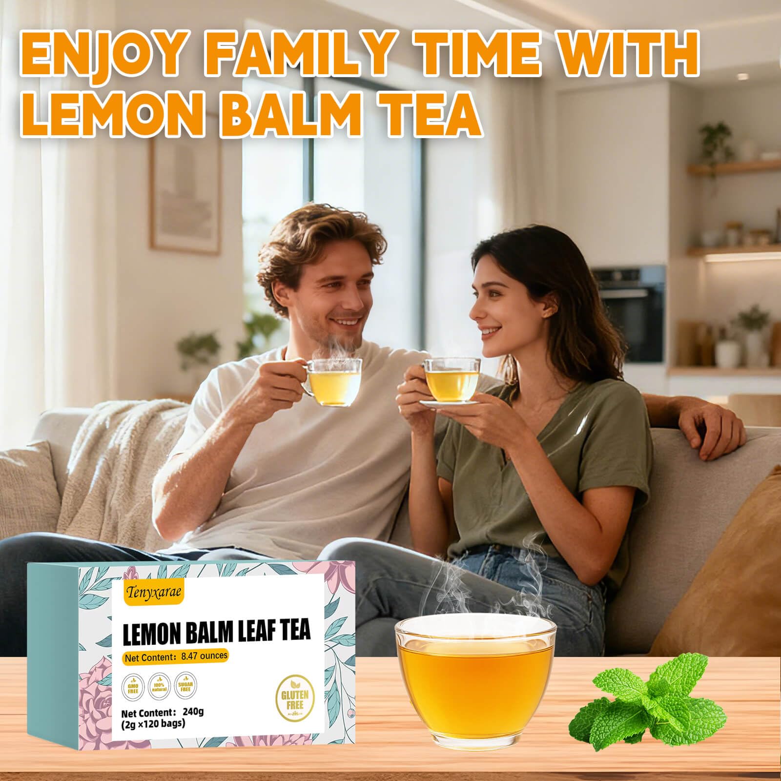 Tenyxarae lemon balm tea digestive ritual supports light comfort after meals.