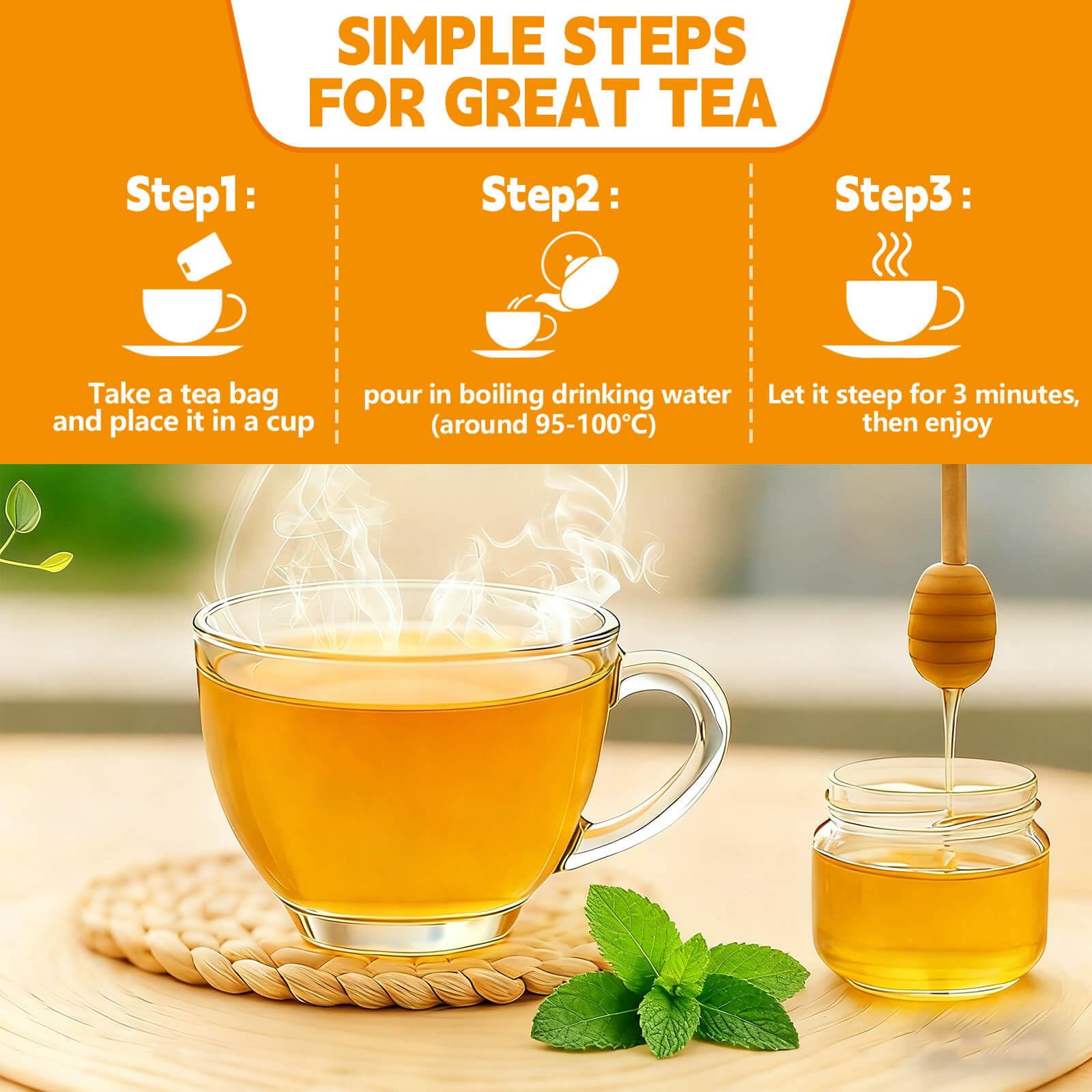Tenyxarae lemon balm tea bags vegan glutenfree provide clean, plant-based comfort.