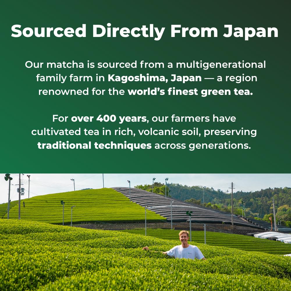 Tenzo Matcha 36 mg caffeine per serving in each stick.