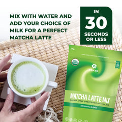 Cup with Tenzo matcha latte mug setup ready for a cozy home ritual