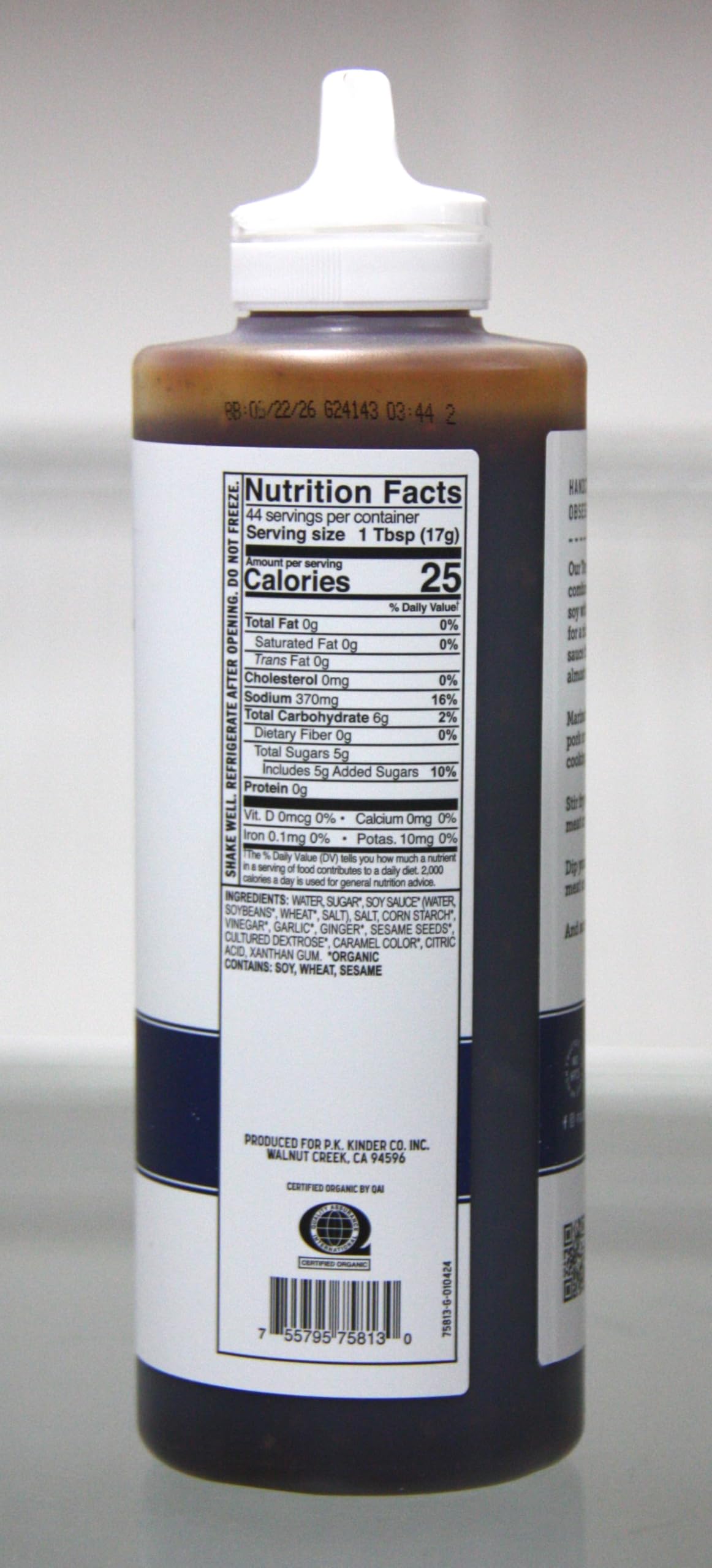 Teriyaki Sauce and Glaze pour shows a glossy finish ideal for glazing.