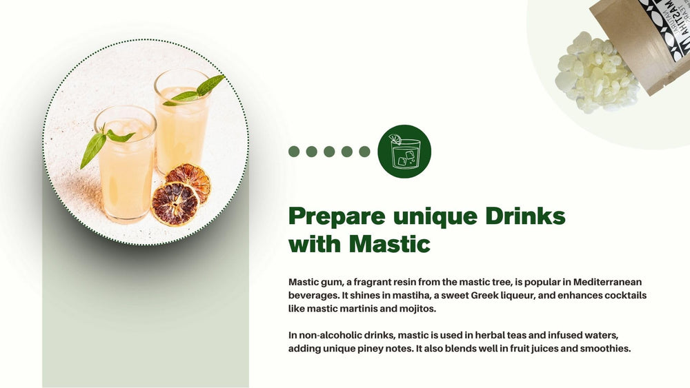 Terra Greek Mastiha can be ground into powder for cooking.