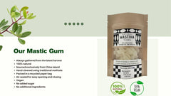 Terra Greek Mastiha Tears hand-cleaned by growers for purity.