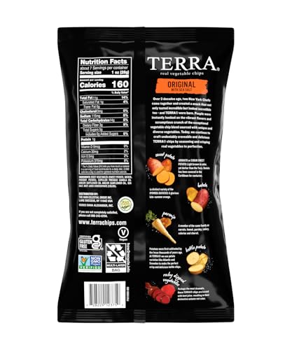 Terra shiny-black-bag display shows premium packaging and bold flavor appeal.