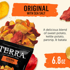 Terra varieties assortment image suggests diverse flavors and garden-fresh ingredients.