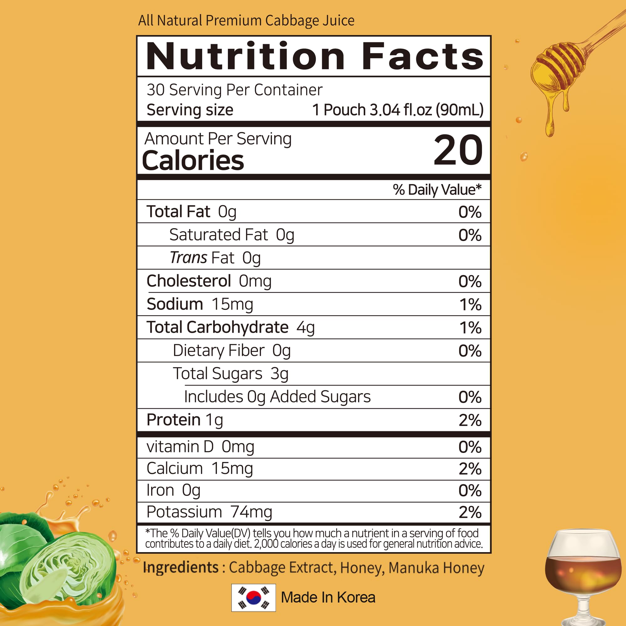 Terrapick green cabbage juice bottle pour showing natural color and sweetness.