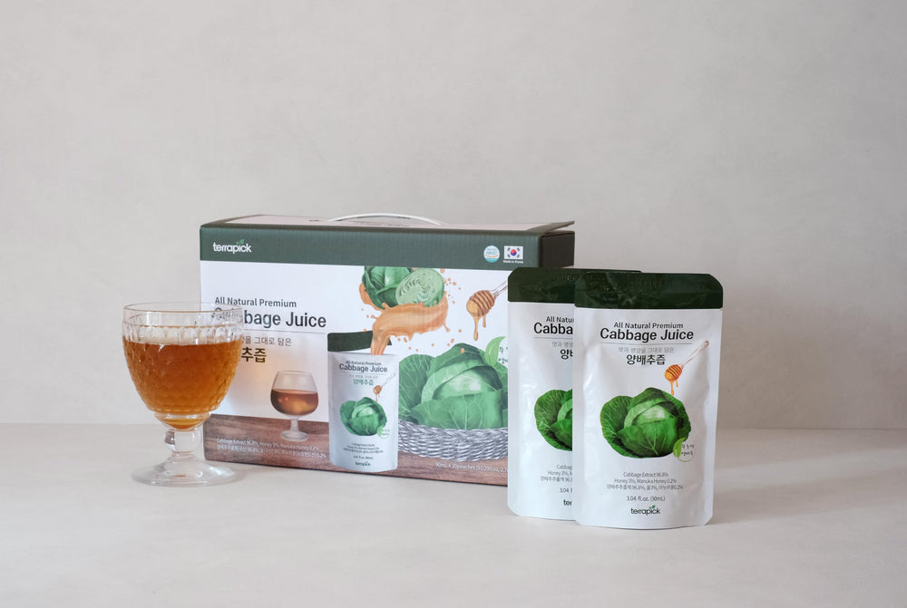 Terrapick Manuka honey infused juice packaging signals premium flavor.