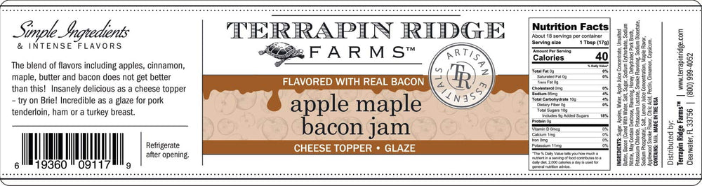 Terrapin Ridge Apple Maple Bacon Jam closeup shows rich color and texture.