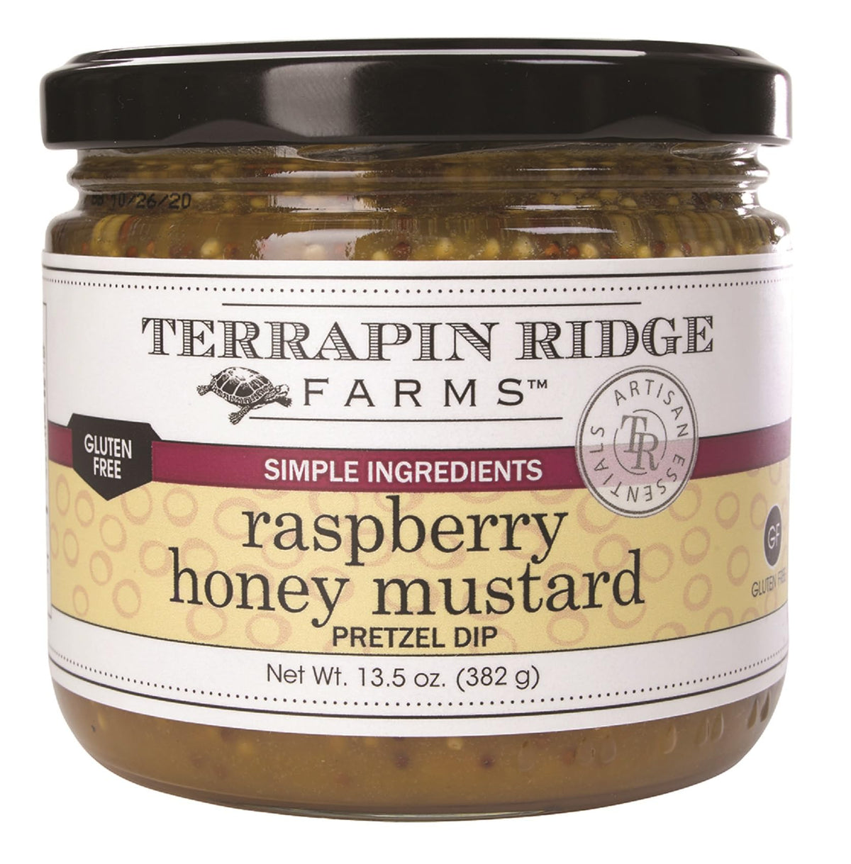 Terrapin Ridge Raspberry Honey Mustard Dip jar showing bold flavor and glossy texture