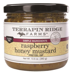 Terrapin Ridge Raspberry Honey Mustard Dip jar showing bold flavor and glossy texture