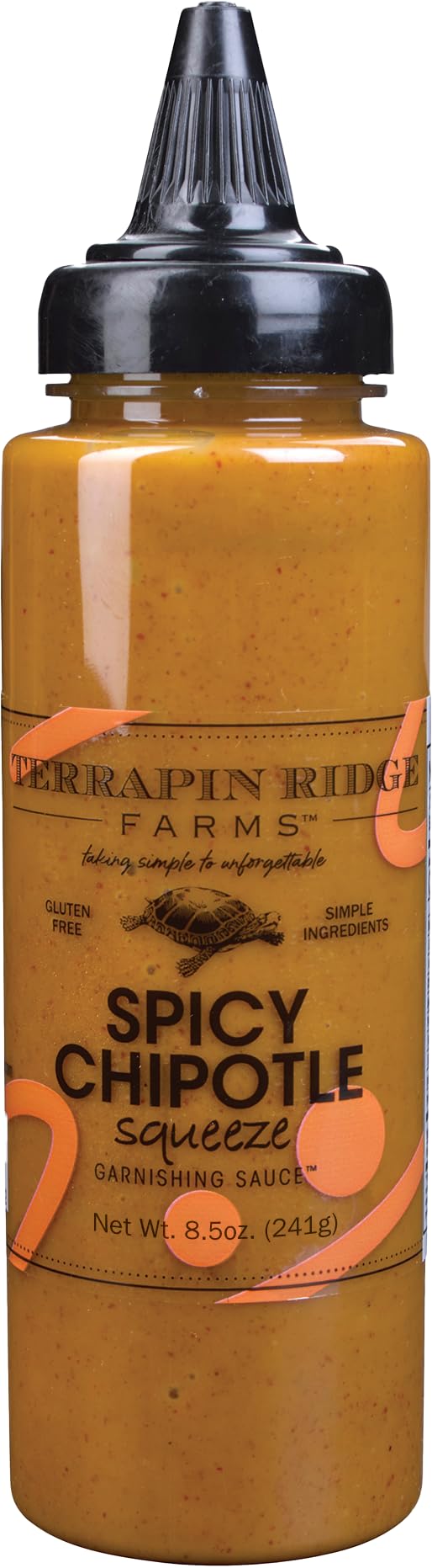 Terrapin Ridge Spicy Chipotle Garnishing Sauce bottle adds smoky zest to tacos