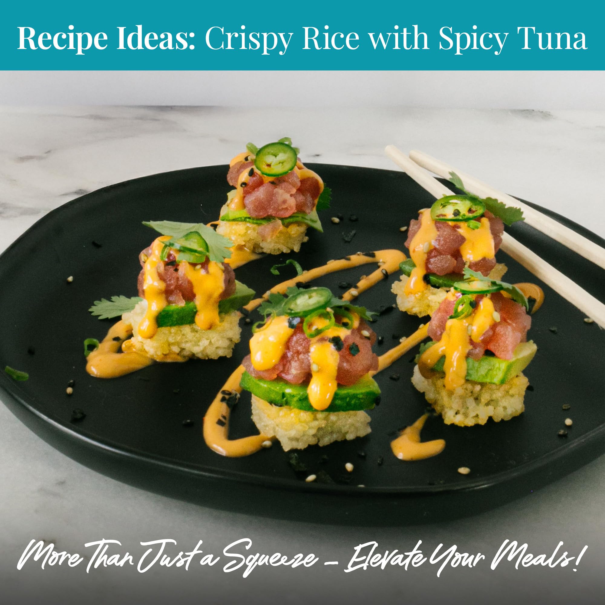 Terrapin Ridge Sriracha Aioli on a fish dish for citrus zing