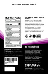 Terrasoul concentrated beet juice crystals displayed for easy dosing.
