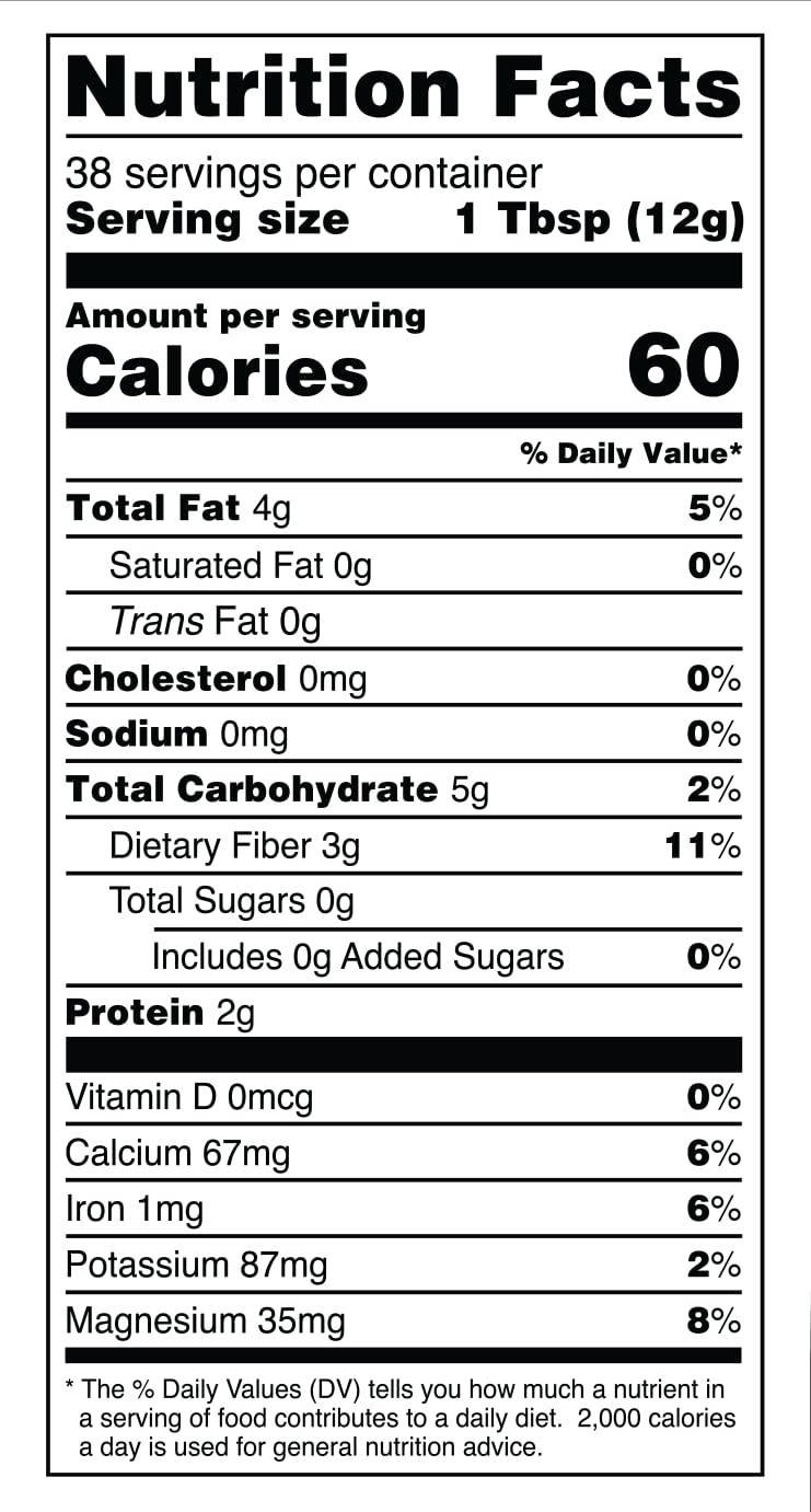 Terrasoul black chia seeds bag closeup showing premium texture and protein-rich ingredient.