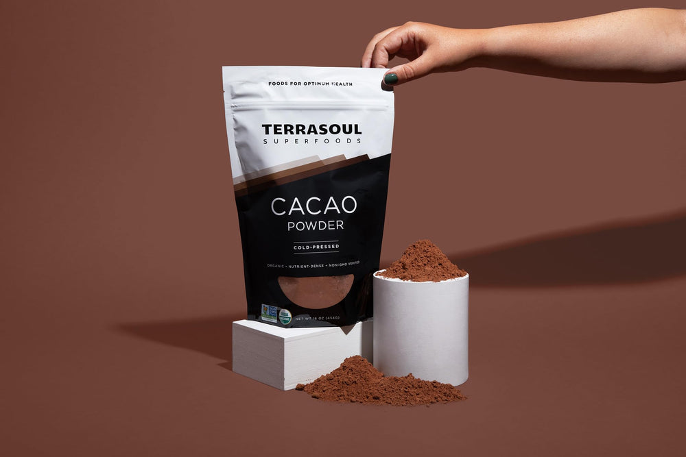 Terrasoul Superfoods cacao powder baking mix ready for cakes