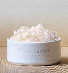 Terrasoul coconut chips with granola topping adds crunchy texture.