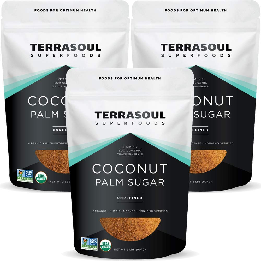 Terrasoul Coconut Sugar packaging, 6 lb, ideal for pantry storage and everyday sweetness.
