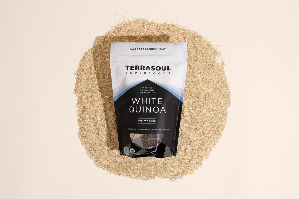 Terrasoul sustainable sourcing badge reflecting fair wages for farmers.