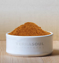 Terrasoul Mangosteen Powder close-up shows fruit and pericarp richness
