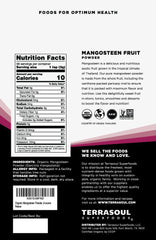 Terrasoul Mangosteen Powder packaging stand in pantry