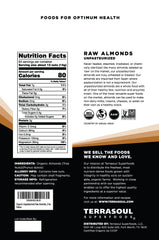 Terrasoul Organic Raw Almonds 3x2lb bags sealed showing convenient multi-pack.