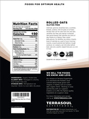Terrasoul Organic Rolled Oats pour showing quick, creamy porridge base