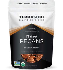 Terrasoul Organic Pecans two 11 oz pouches ready-to-enjoy snack