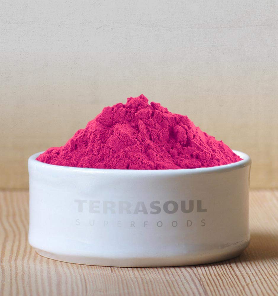 Terrasoul Pitaya powder with a measuring scoop for easy portioning.
