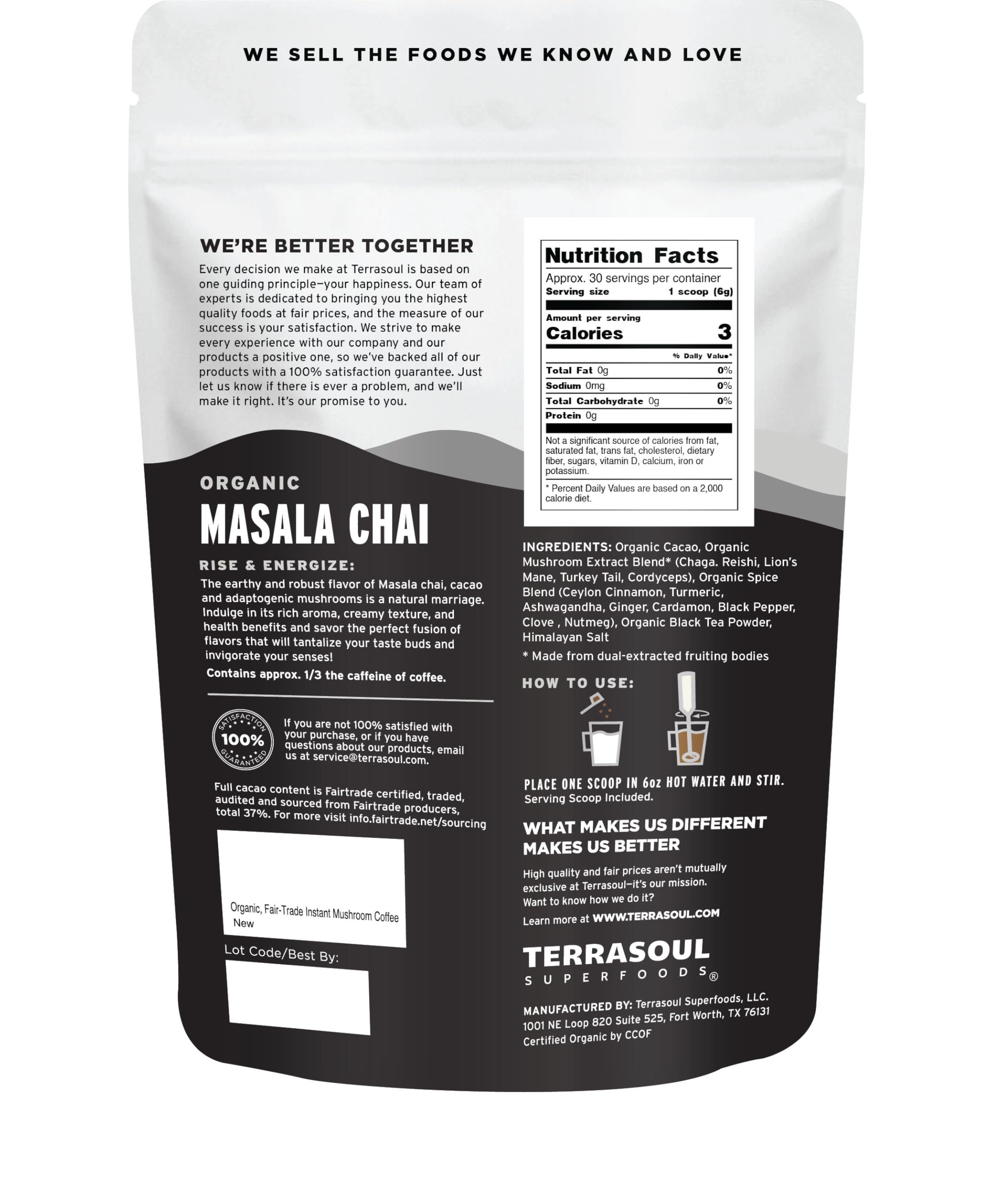 Terrasoul Superfoods masala chai iced glass; refreshing chill for afternoon breaks.