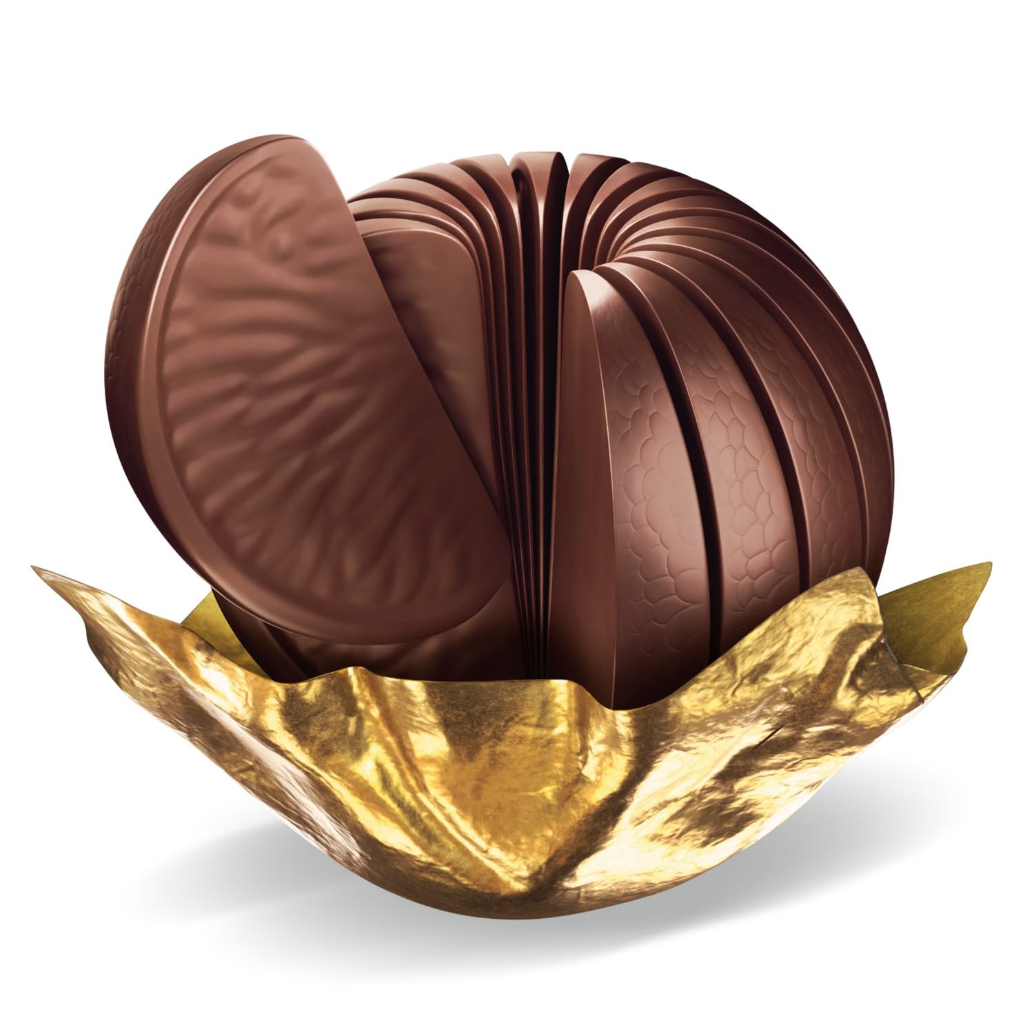 Terry's Dark Chocolate Orange on a holiday plate, a festive stocking stuffer.