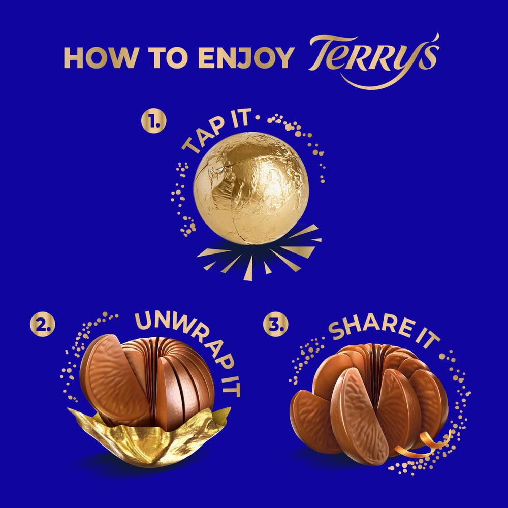 Pack of three Terry's bars, convenient sharing treat