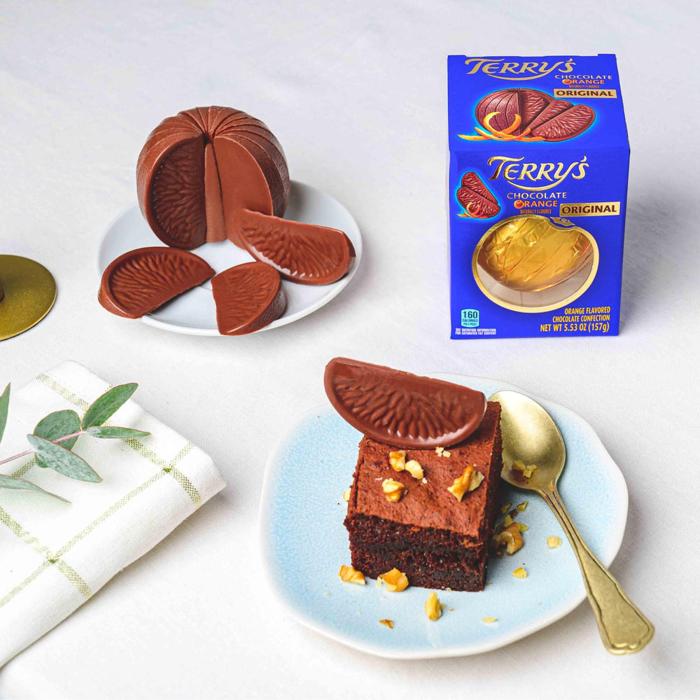 Serving plate with Terry's Milk Chocolate Orange Toffee for sharing