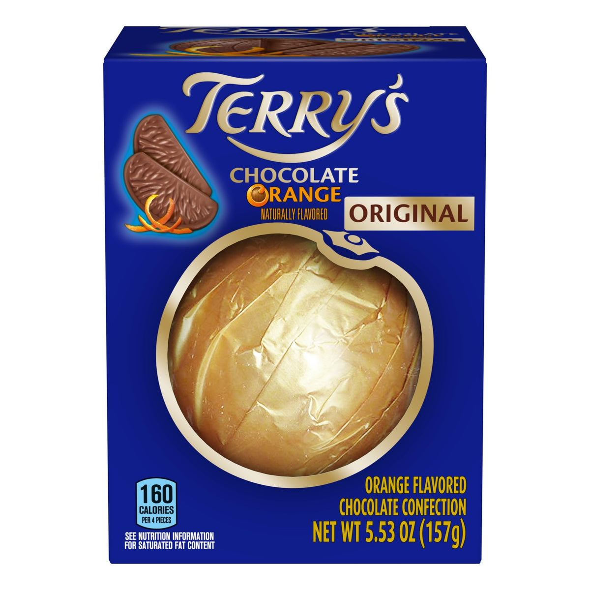 Terry's Milk Chocolate Orange wrap in gold foil for festive gifting and sharing