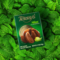 Terrys Chocolate Orange gold-foil packaging highlighting a festive treat.