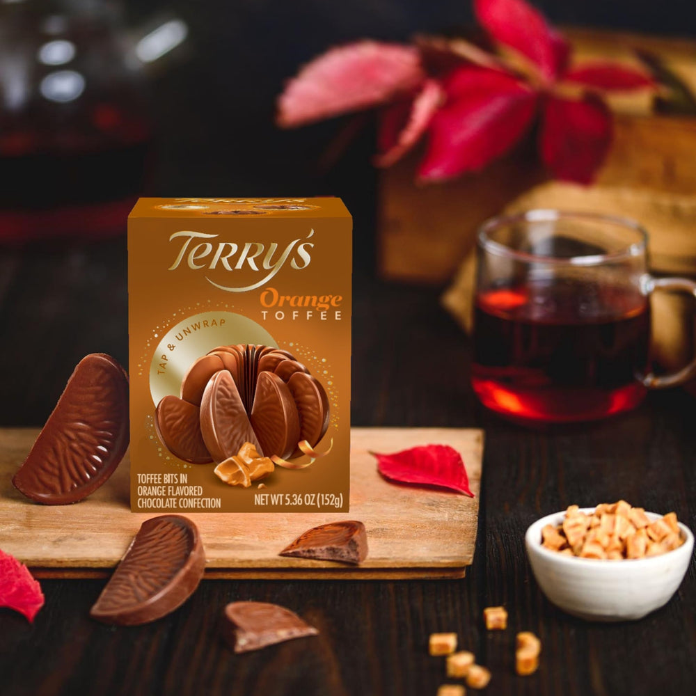 Serving idea pairing Terry's orange chocolate with tea or coffee