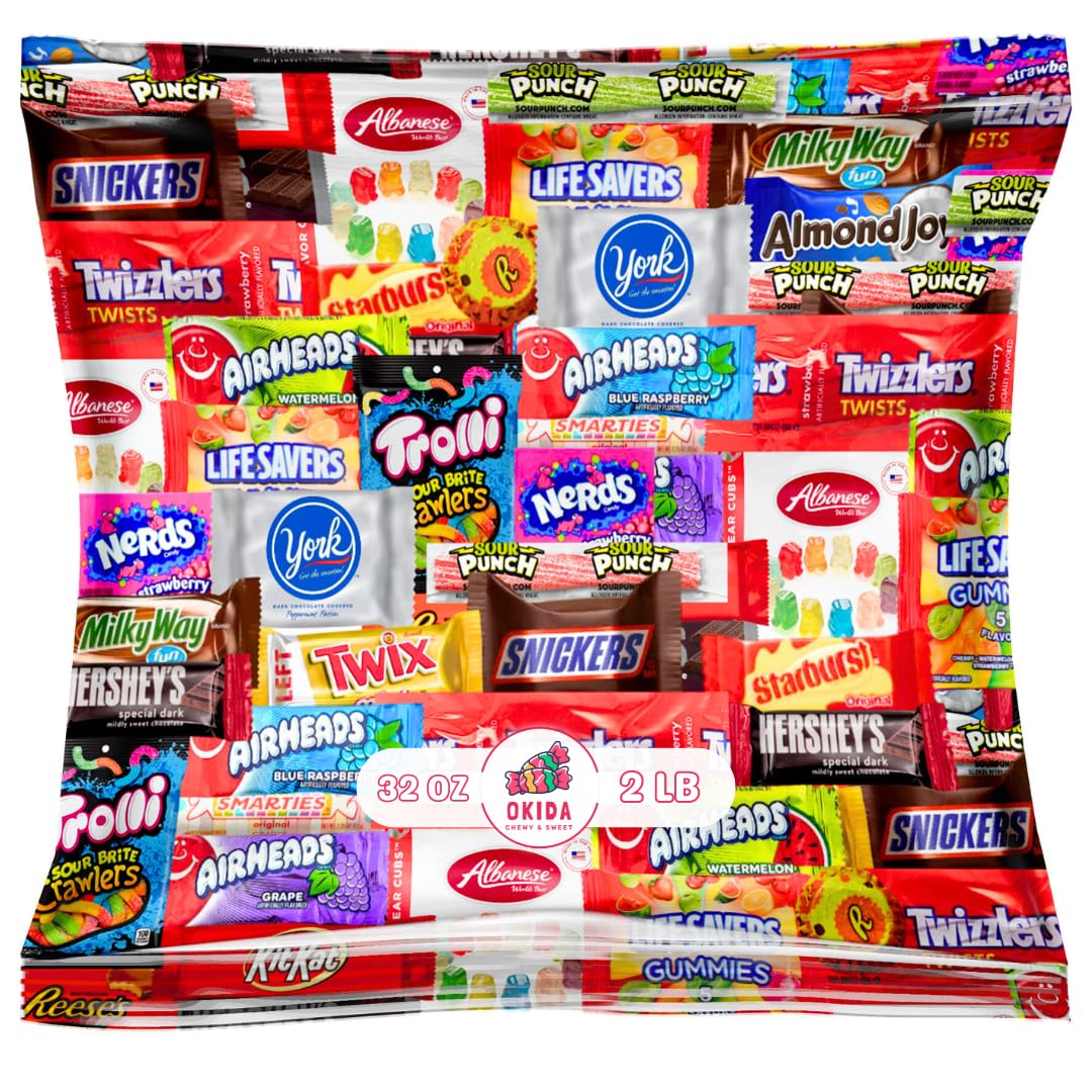 Tesel assorted candy and chocolate variety pack for party snacking and gifting