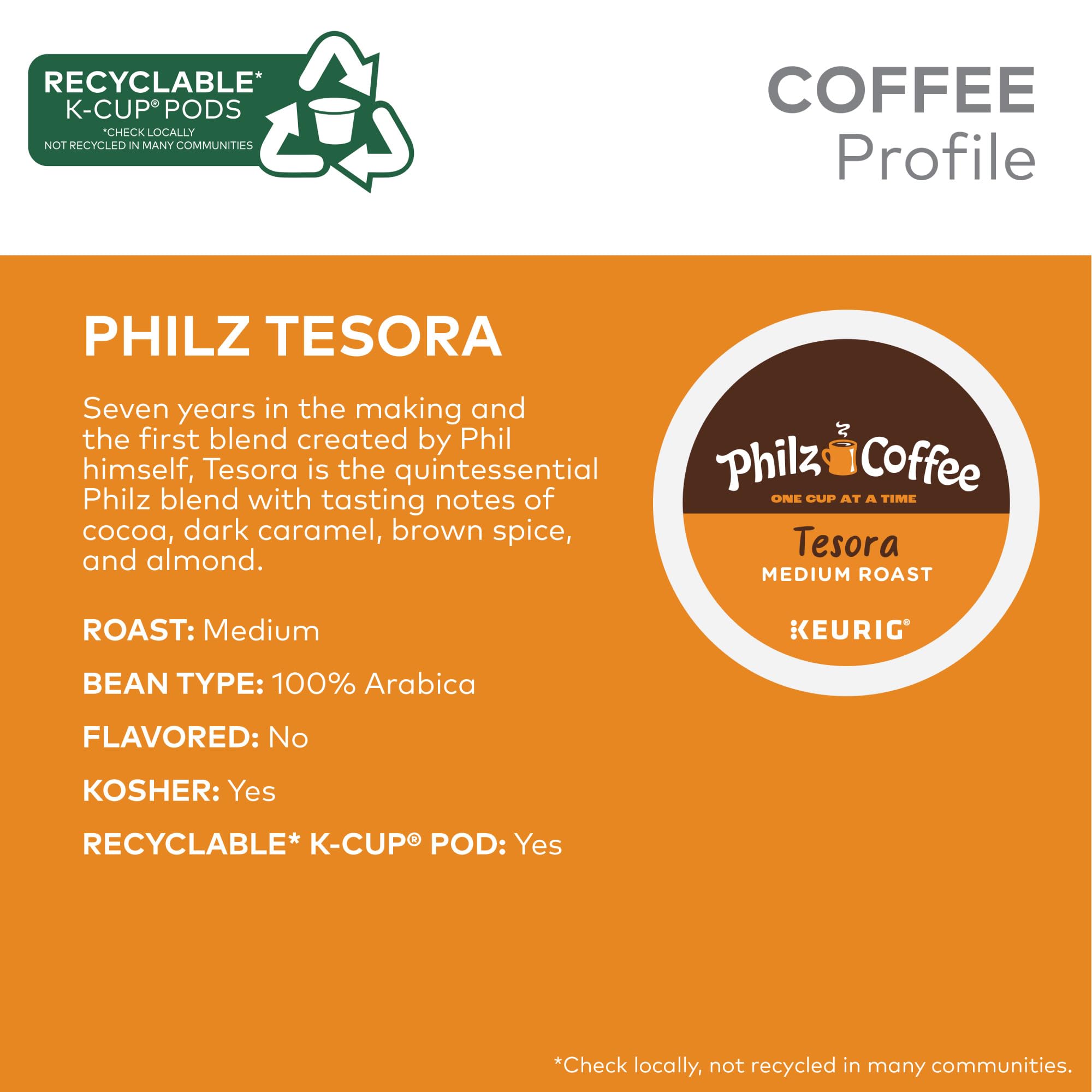 Tesora medium roast with caramel, chocolate, and nut notes.