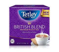 Tetley British Blend tea cup showing a smooth, full-bodied brew.