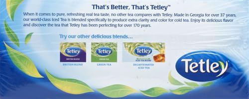 Tetley Georgia-crafted iced tea glass image shows thirst-quenching refreshment.