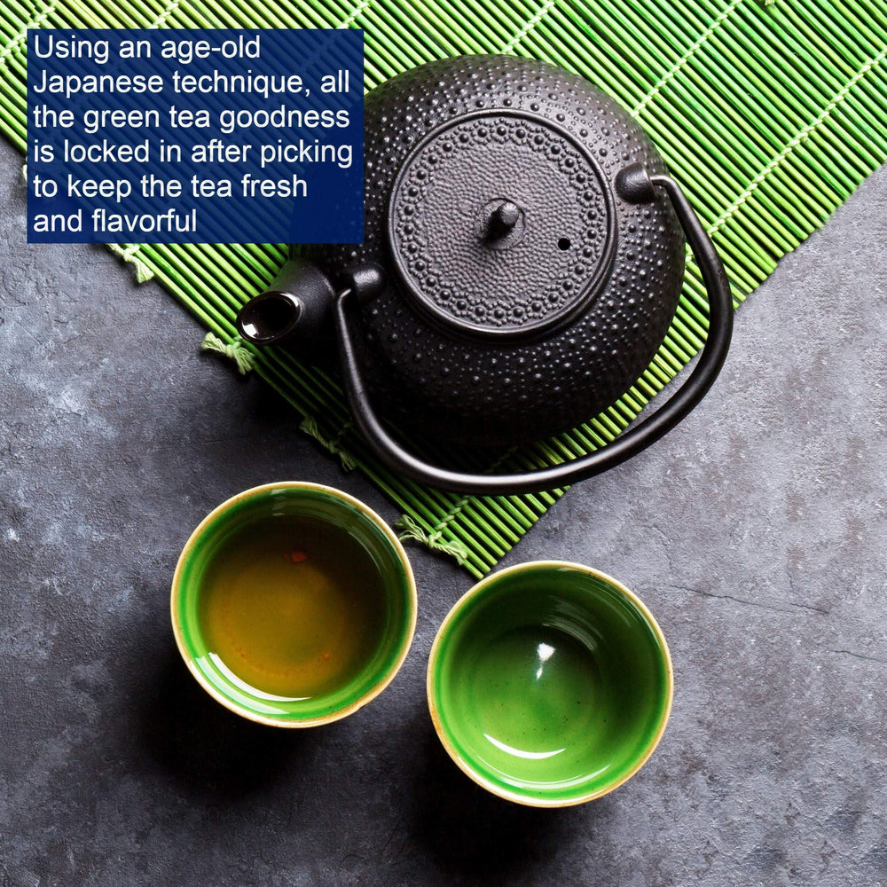 Tetley Green Tea cup with steeped brew showing a smooth, refreshing taste.