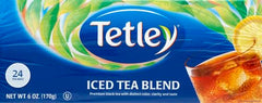 Tetley hand-selected tea blend closeup emphasizing quality for authentic southern iced tea.