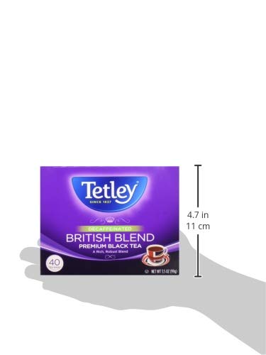 Tetley Rainforest Alliance seal on packaging.